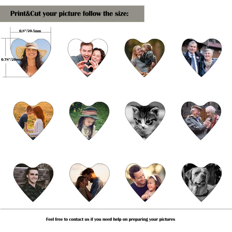 PHOCKSIN Dog Paw Locket Keychain Silver Heart Photo Locket Keychains for Women Girls Lovely Gifs for Christmas - Image 3